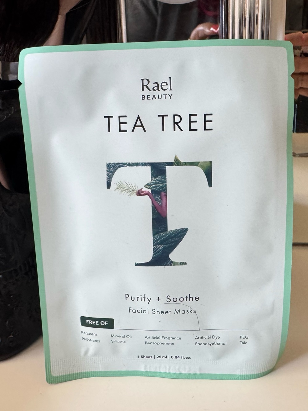 3/$15 Rael Beauty Tea Tree Purify + Soothe Facial Sheet Mask Single